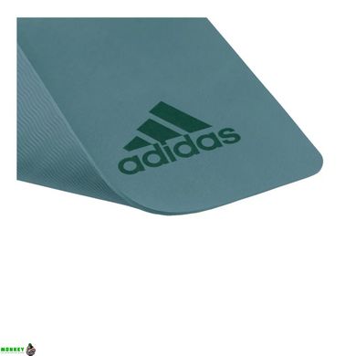 Коврик для йоги Adidas Premium Yoga Mat темно-зеленый Уни 176 х 61 х 0,5 см