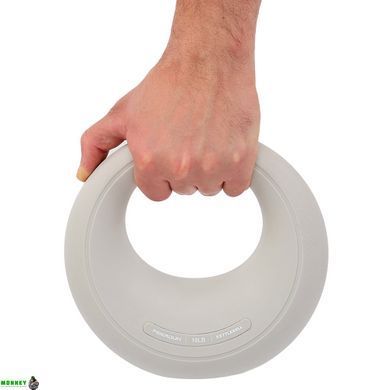 Гиря з TPR покриттям Star Moon SP-Sport SC-80145-10LB Сірий вага 4,5 кг