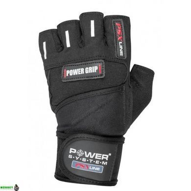 Рукавички для фітнесу і важкої атлетики Power System Power Grip PS-2800 Black XS