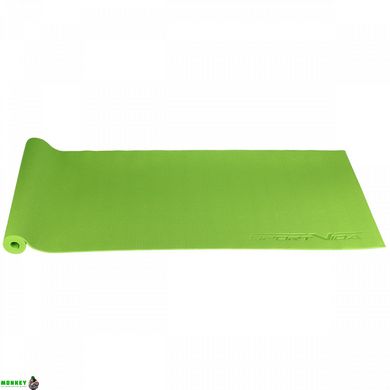 Килимок спортивний SportVida PVC 4 мм для йоги та фітнесу SV-HK0050 Green