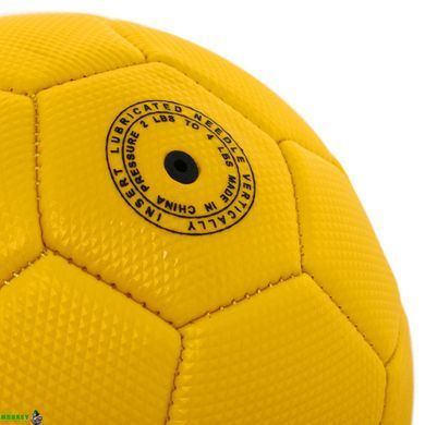 Мяч футбольный №2 Сувенирный Сшит машинным способом SP-Sport FB-3172 Желтый (№2, PVC,)