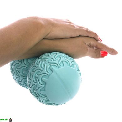 Мяч массажный кинезиологический двойной Duoball FHAVK FI-1473 цвета в ассортименте
