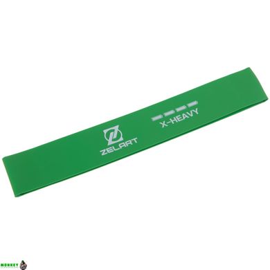 Резинка для фитнеса LOOP BANDS Zelart FI-2596-XH зеленый