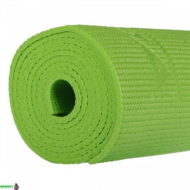 Коврик спортивный SportVida PVC 4 мм для йоги и фитнеса SV-HK0050 Green