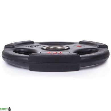 Диски для штанги обгумовані LIFE FITNESS SC-80154B-5 51мм 5кг чорний