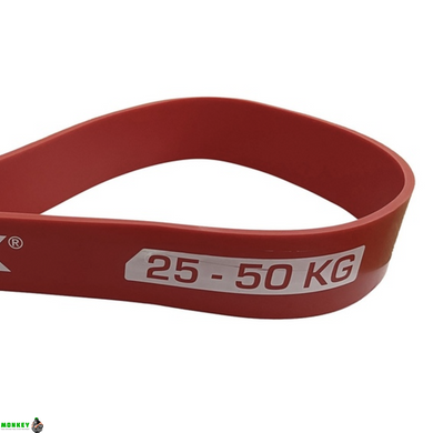 Резинка для фітнесу York 25-50 кг - 2080x45x4,5 мм, червоний