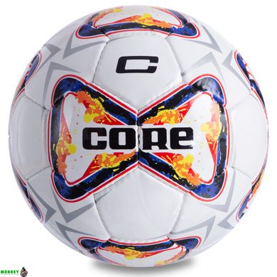 М'яч футбольний CORE PREMIER CR-047 №5 PU білий-темно-синій