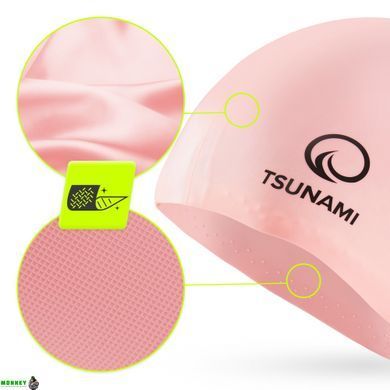 Шапочка для плавания TSUNAMI Standard Pink (P-5905973401845)