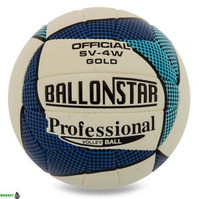 Мяч волейбольный BALLONSTAR SV-4W Белый-красный №5 PU