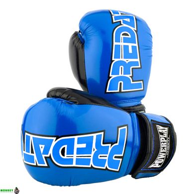 Боксерські рукавиці PowerPlay 3017 Сині карбон 12 унцій