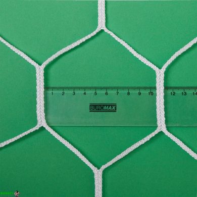 Сітка на ворота футбольні тренувальна безвузлова SP-Sport C-6003 7,32x2,44x1,5м 2шт