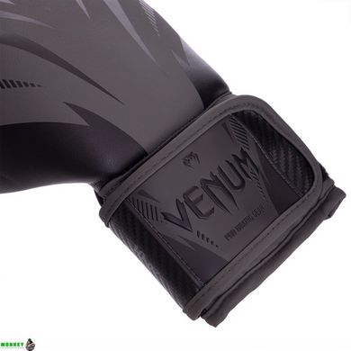 Боксерські рукавиці шкіряні VENUM IMPACT VN03284-114 10-14 унцій чорний