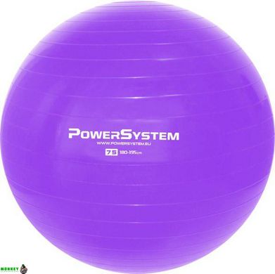 М'яч для фітнесу і гімнастики Power System PS-4013 75 cm Purple