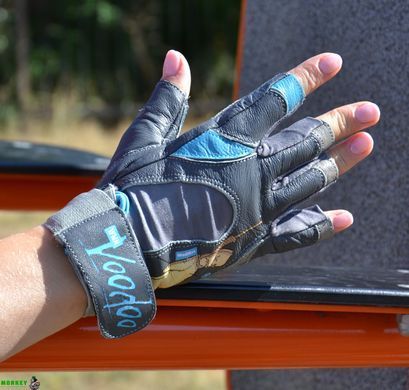 Перчатки для фитнеса MadMax MFG-921 Voodoo Mid grey/light blue M