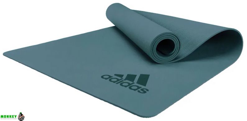 Коврик для йоги Adidas Premium Yoga Mat темно-зеленый Уни 176 х 61 х 0,5 см