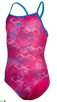 Купальник Arena DALY SWIMSUIT LIGHT DROP BACK розовый, белый, голубой Дет 152 см