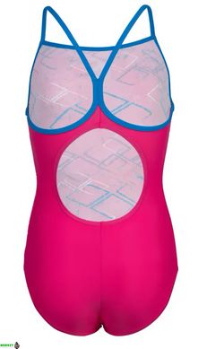 Купальник Arena DALY SWIMSUIT LIGHT DROP BACK рожевий, білий, блакитний Діт 152 см