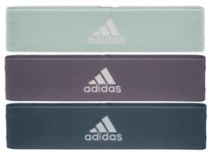 Набор эспандеров Adidas Resistance Band Set (L, M, H) зеленый, фиолетовый, темно-синий Уни 70х7, 6х0,