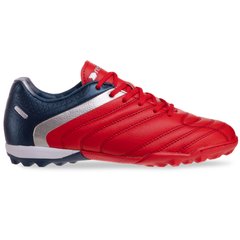 Сороконожки обувь футбольная подростковая SP-Sport DWB21512-2 RED/NAVY/SILVER размер 36-41 (верх-PU, подошва-RB, красный-темно-синий-серебряный)