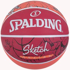 Мяч баскетбольный Spalding Sketch Drible красный