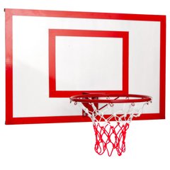 Щит баскетбольный с кольцом и сеткой SP-Planeta LA-6298 (щит-металл,р-р 100x67см, кольцо d-40см, сетка NY)