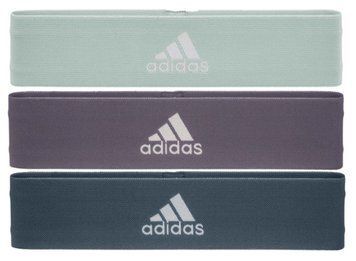 Набір еспандерів Adidas Resistance Band Set (L, M, H) зелений, фіолетовий, темно-синій Уні 70х7,6х0,