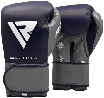 Рукавички боксерські RDX Leather Pro C4 Blue 14 ун.