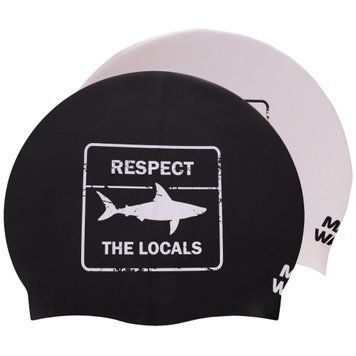Шапочка для плавання MadWave RESPECT reversible M055024 Чорно-білий