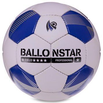 Мяч футбольный HYBRID BALLONSTAR FB-3132 №5 PU бFB-3132 Белый-синий