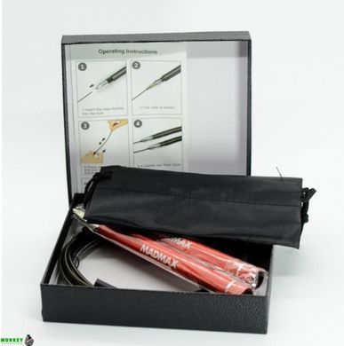 Скакалка швидкісна на підшипниках алюмінієва MadMax MFA-286 Speed jump rope Red