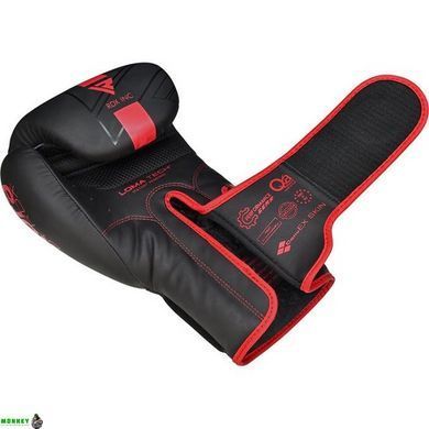 Боксерські рукавиці RDX F6 Kara Matte Red 10 унцій (капа в комплекті)