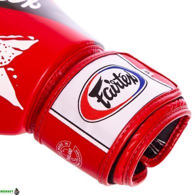 Перчатки боксерские кожаные FAIRTEX BGV1N Черный 16 унции NATION PRINT