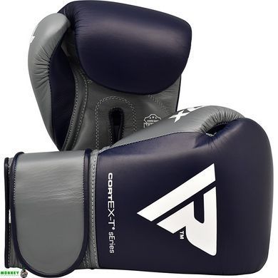 Рукавички боксерські RDX Leather Pro C4 Blue 14 ун.