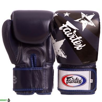 Перчатки боксерские кожаные FAIRTEX BGV1N Черный 16 унции NATION PRINT