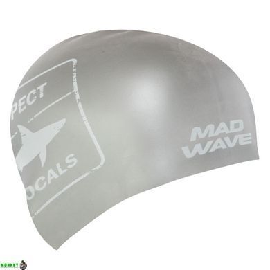 Шапочка для плавання MadWave RESPECT reversible M055024 Чорно-білий