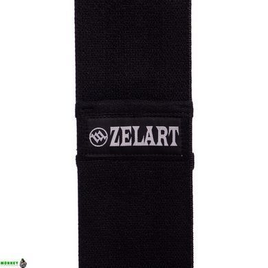 Резинка для фітнесу RESISTANCE LOOP ZELART FI-7200-BK L чорний-сірий