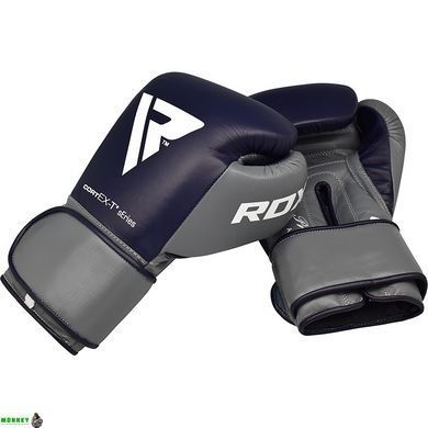 Рукавички боксерські RDX Leather Pro C4 Blue 14 ун.