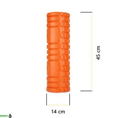 Масажний ролик Cornix EVA 45 x 14 см (валик, роллер) XR-0041 Orange