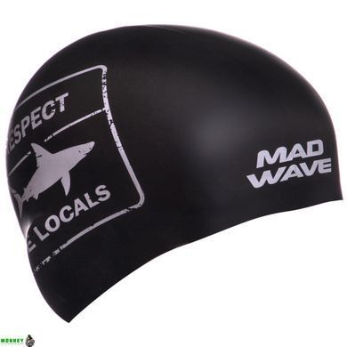Шапочка для плавання MadWave RESPECT reversible M055024 Чорно-білий