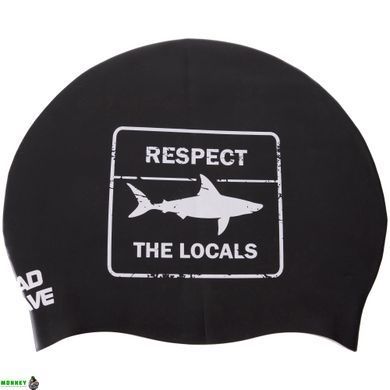 Шапочка для плавання MadWave RESPECT reversible M055024 Чорно-білий