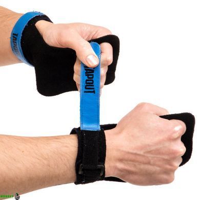 Накладки атлетические Грипад для WorkOut с напульсником TAPOUT SB168600 Черный S-M размер черный