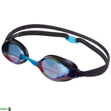 Очки для плавания стартовые MadWave Record breaker rainbow II M045403 Черный