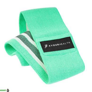 Резинка для фітнесу тканева 4yourhealth Fitness Band Light 13 kg. 0941 Зелена