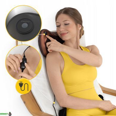 Подушка-массажер 4FIZJO Shiatsu Pro+ Brown (P-5907739319166)