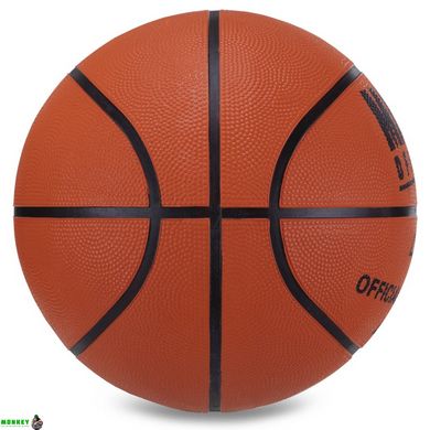 М'яч баскетбольний гумовий MATCH OFFICIAL BA-7516 №7 помаранчевий