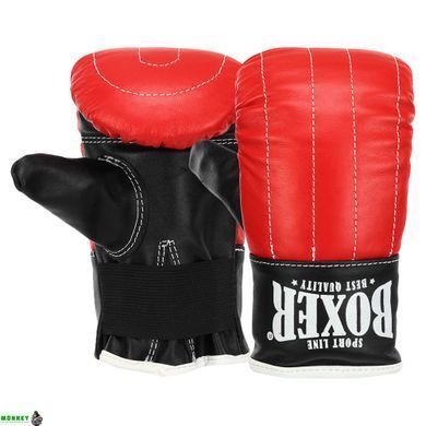 Снарядные перчатки кожаные BOXER 2014 Синий-черный L размер L