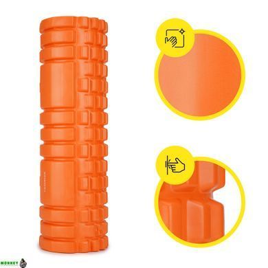 Масажний ролик Cornix EVA 45 x 14 см (валик, роллер) XR-0041 Orange