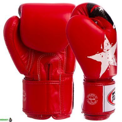 Перчатки боксерские кожаные FAIRTEX BGV1N Черный 16 унции NATION PRINT