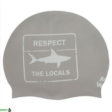 Шапочка для плавання MadWave RESPECT reversible M055024 Чорно-білий