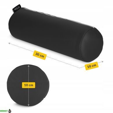 Валик для реабилитации и массажа 4FIZJO 30 x 10 см Black (P-5905973403009)